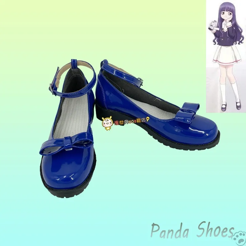 Cardcaptor Sakura Daidouji Tomoyo Cosplay Shoes Cos Boots Anime Cardcaptor Sakura Cosplay Costume Prop Shoes for Halloween Party