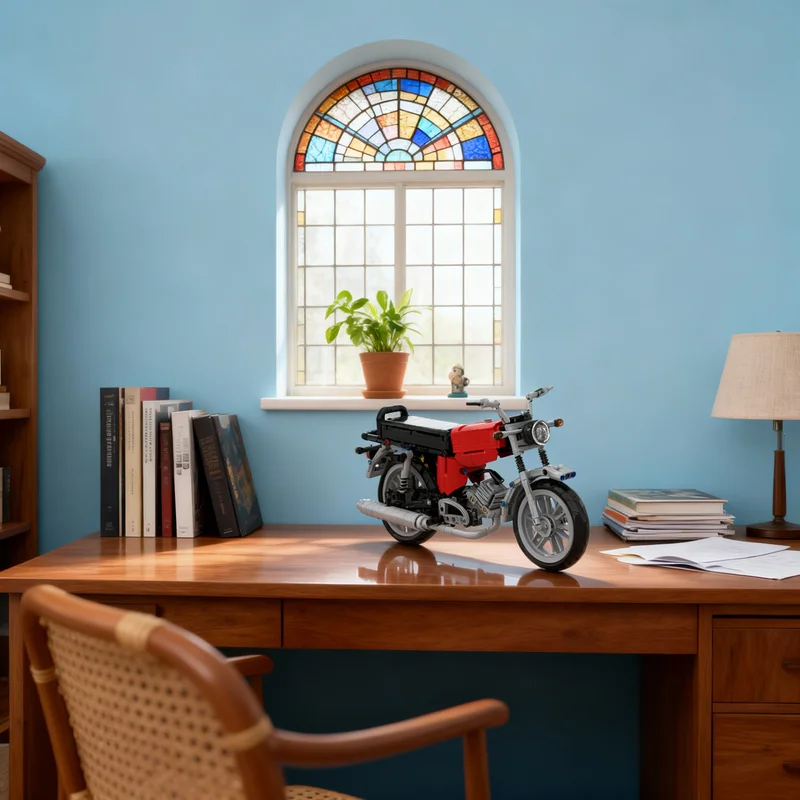 

549pcs MOC Simson Technical Model Building Blocks Living Room Decor, Bedroom Decor, Office Decor, Home Decor Display Model Gift