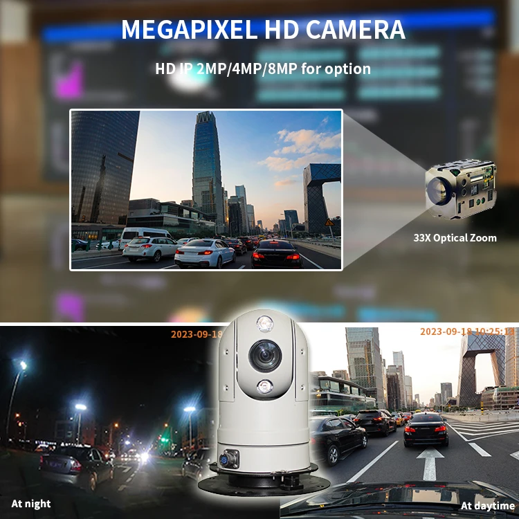 المحمولة 4G 360 درجة 2.0MP ضوء النجوم 26x زووم بصري كاميرا متحركة زاوية واسعة للرؤية الليلية مركبة شنت الأمن NVR 33x #6