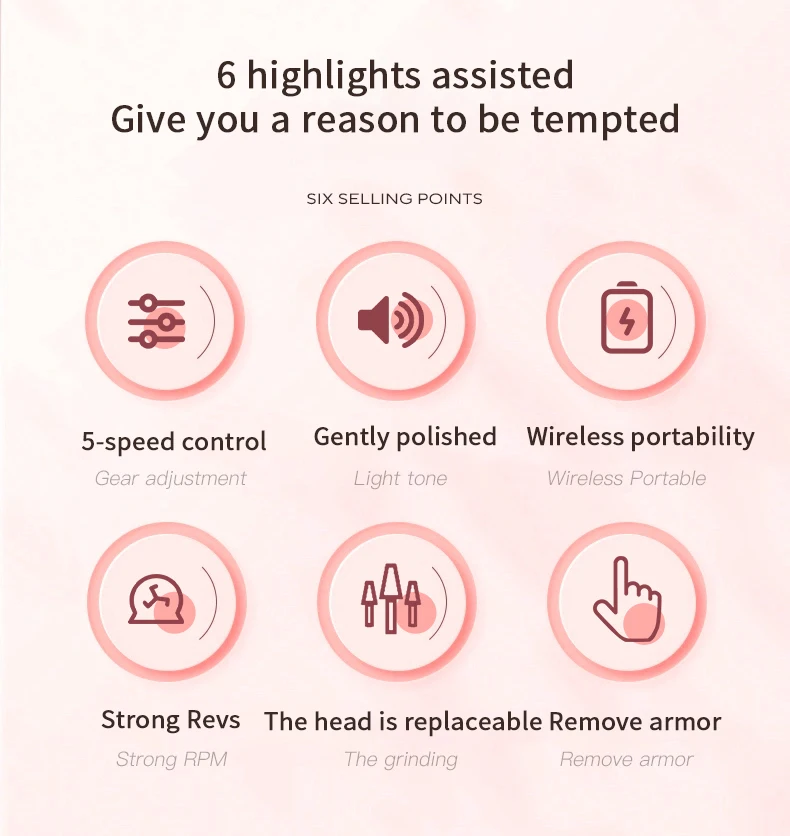 เครื่องขัดเล็บไฟฟ้า เครื่องมือขนาดเล็กอเนกประสงค์ เครื่องกำจัดเล็บ ปากกาขัด เครื่องขัดเล็บแบบชาร์จไฟได้ เครื่องขัดเล็บแบบพกพา LCD