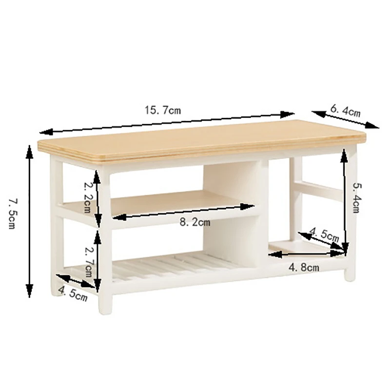 Table basse l'inventaire de maison de courses, bureau d'ordinateur, meubles modèles, accessoires pour décor de maison de beurre, jouet de jeu de simulation pour enfants, 1:12