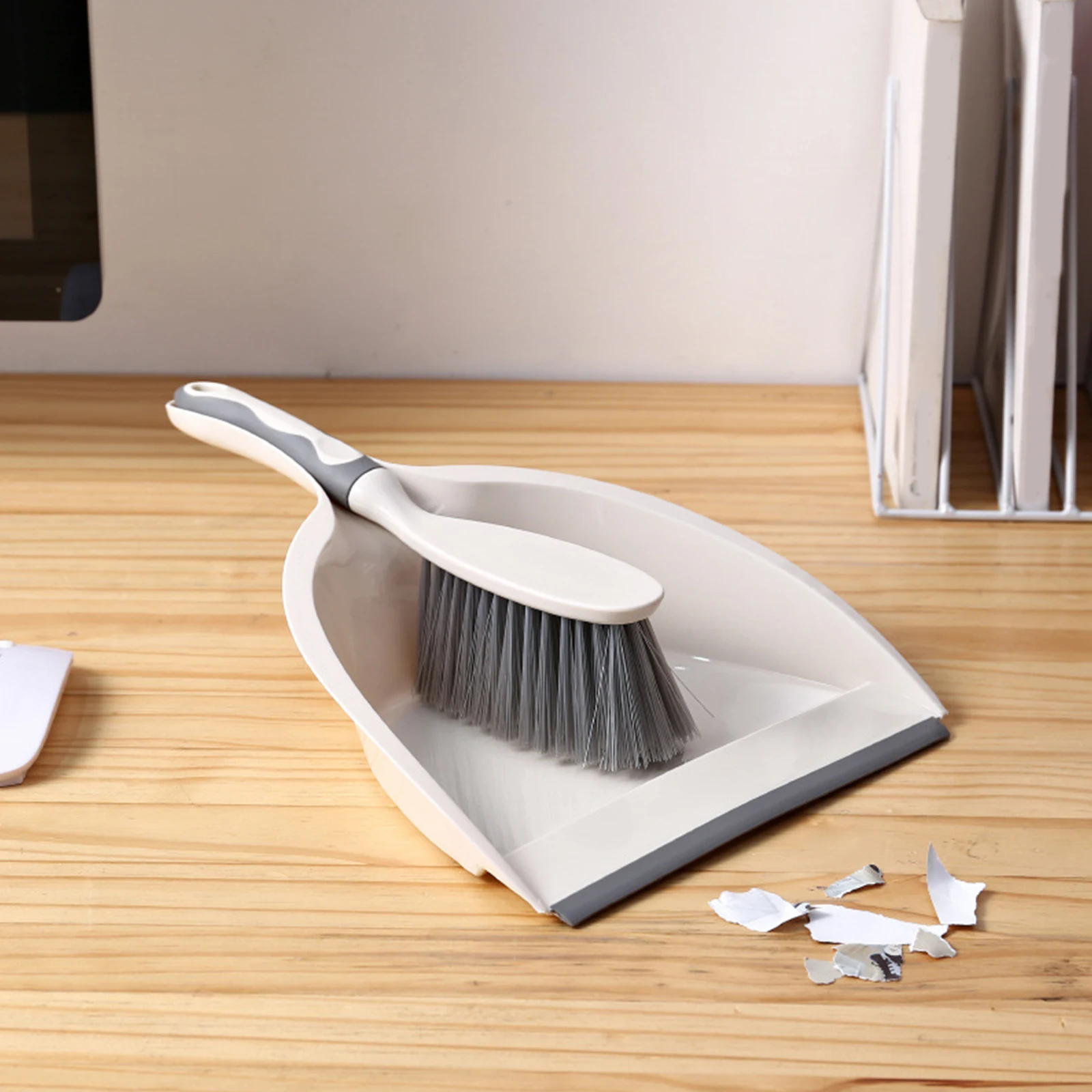 2Pcs Mini Dustpan and Brush Set Multi-Purpose Small Hand Broom & Dustpan Reusable Floor Dust Sweeping Tool for Desktop Cleaning