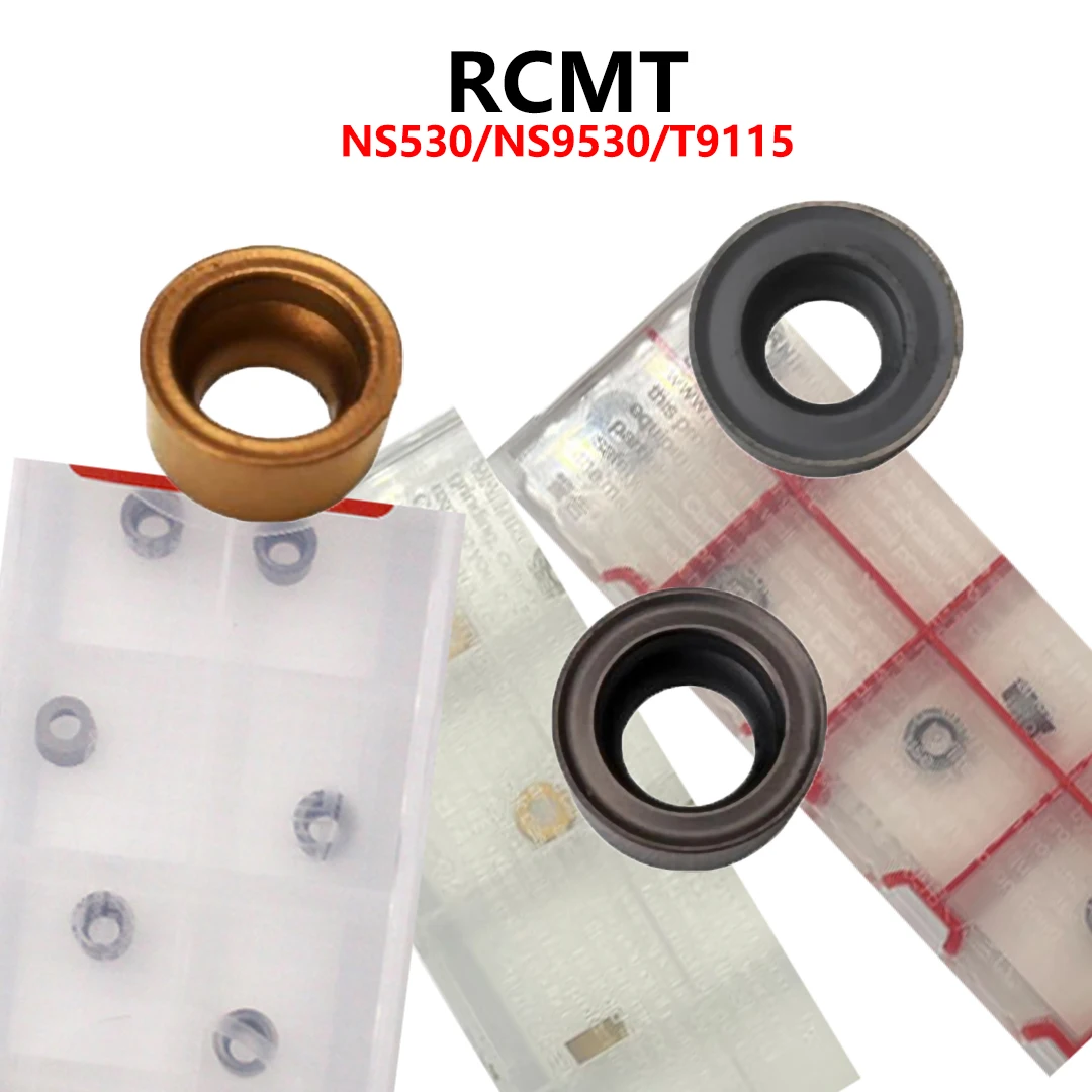 

RCMT0502MO-61 NS530 T9115 NS9530 T9125 T9215 100% Original Carbide Inserts CNC RCMT 0502 MO RCMT0502 R2.5 Tools Holder 10pcs/box
