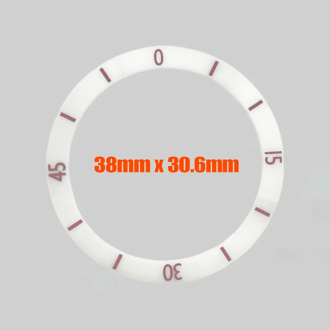 38x30.6 มม.สีขาวสีดําเซรามิค BEZEL แทรก Fit สําหรับ SUB SKX007 SKX009 SRPD นาฬิกา NH35 NH36 กรณีโค้งเซรามิค BEZEL แหวน