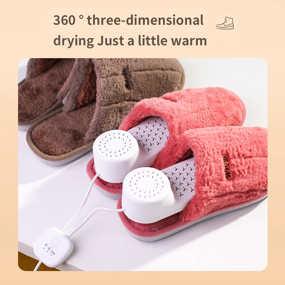 Household Shoe Dryer Smart Timing Shoe Drying Machine Portable USB Heating Shoe Warmer Shoe Deodorizer USB Direct Plug