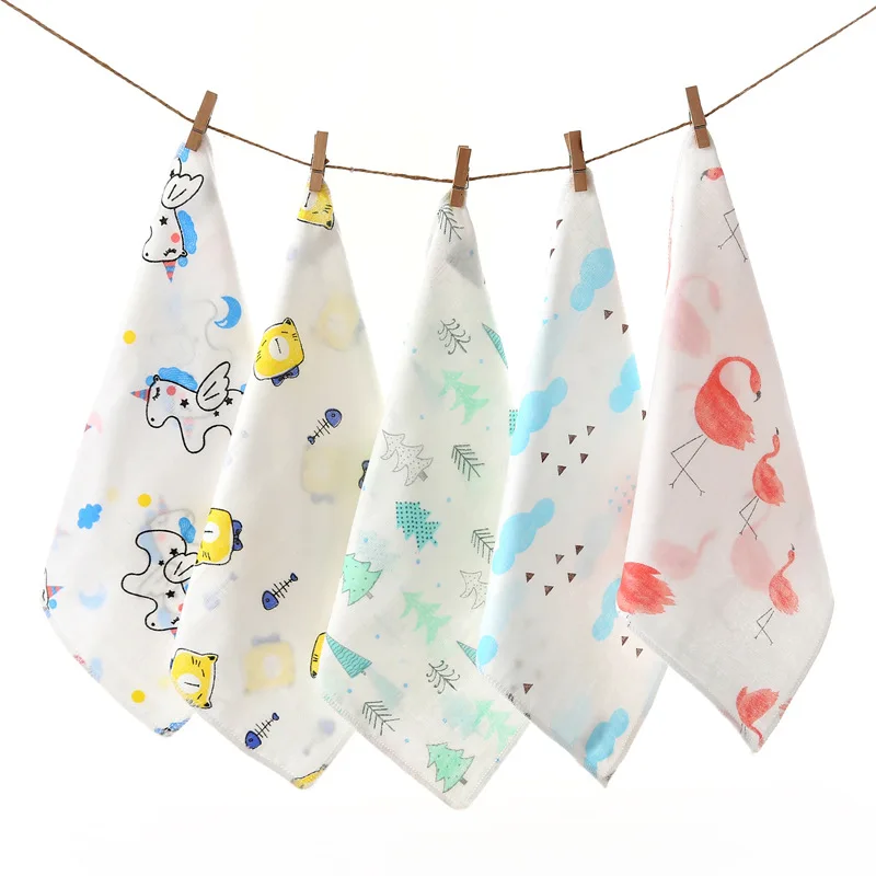 

1PC Baby Bath Towel 100% Cotton Muslin Squares 4 Layers Gauze Kid Facecloth Face Wash Wipe Hand Soft Newborn Stuff Handkerchief