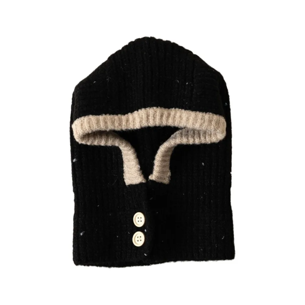 Gift Korean Style Kids Scarf Hat Set Thickened Elastic Children Plush Beanie Neck Warmer Windproof Ear Protection Cap Boy
