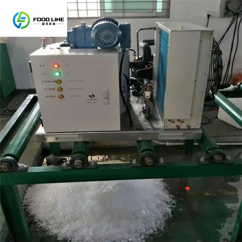 Hot Sell 10 Ton Ice Flake Machine Commercial Industrial Flake Ice Maker for Seafood Plant Custom