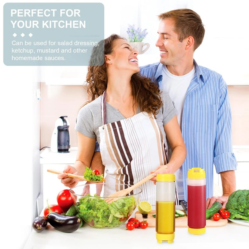 Garrafas plásticas invertidas do aperto de 20oz, garrafa recarregável do aperto do condimento do distribuidor da válvula grande da ponta para molhos ketchup