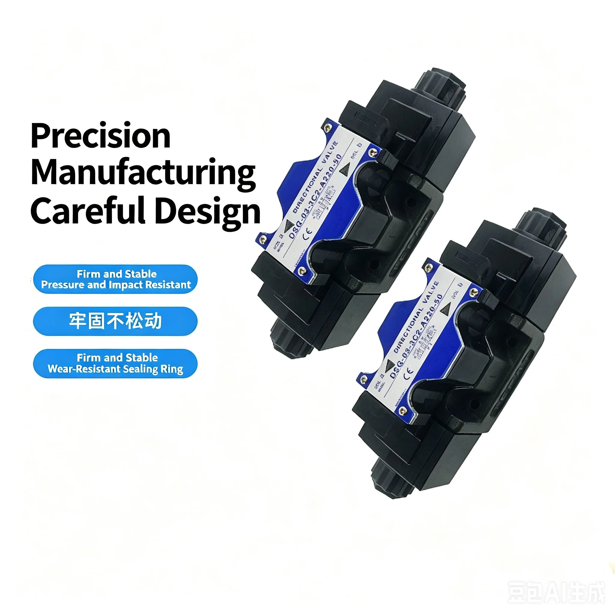 DSG-03 Series Hydraulic Solenoid Directional Control Valve DSG-03-2D2/3C2/3C3/3C4/3C60-D24 Single Double Solenoid Revers