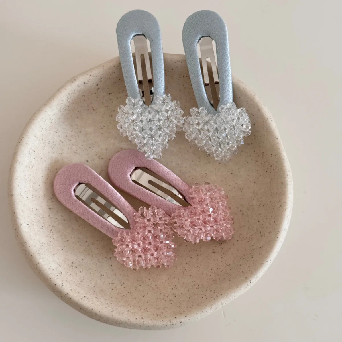 Korean Acetate Heart Shape BB Hair Clips Sweet Side Bangs Baby Hair Grips for Women Girls Early Spring