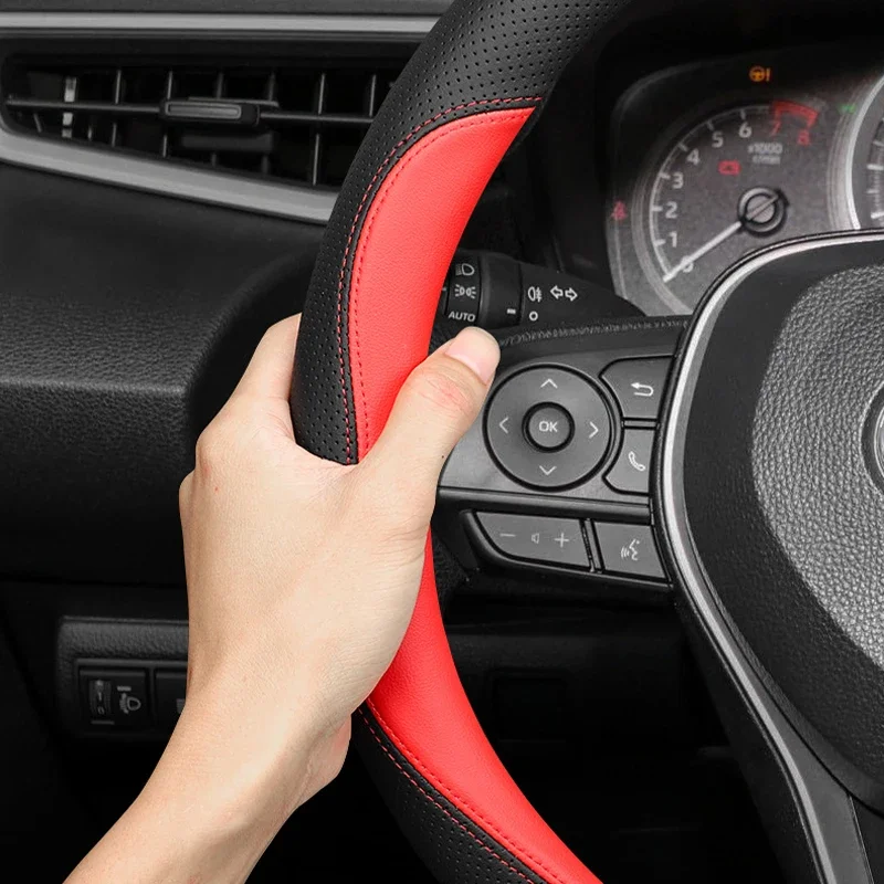 Car Steering Wheel Cover Wrap Holder for MG 5 7 Scorpio One Mulan 4 EV 2023 2024 Double D Type Steering-Wheel