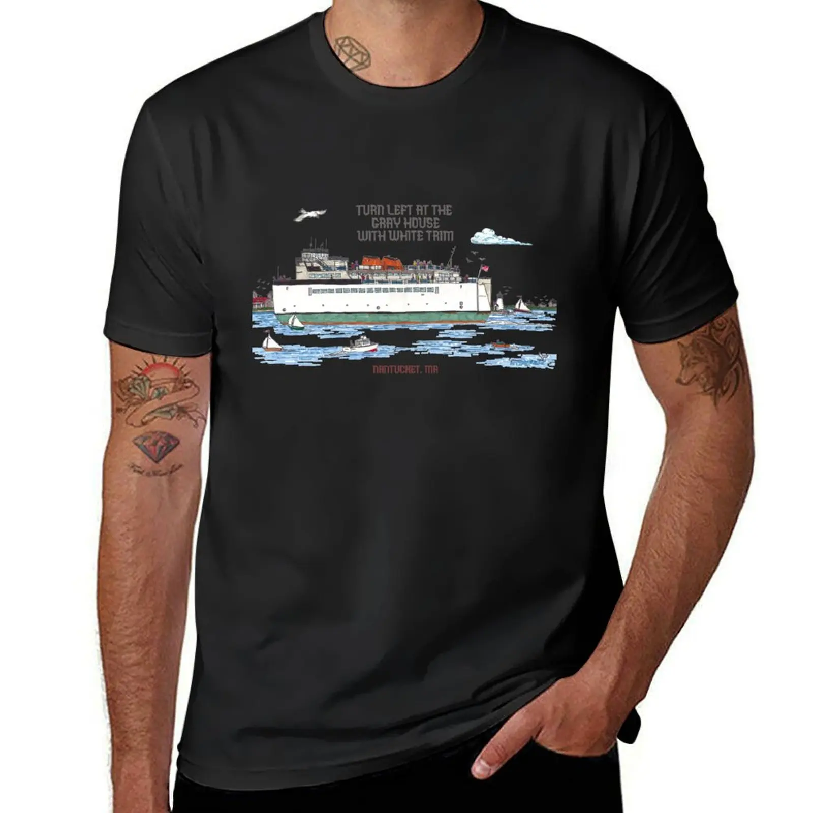 

Nantucket Ferry T-Shirt vintage t shirts cute clothes anime tshirt men tshirt