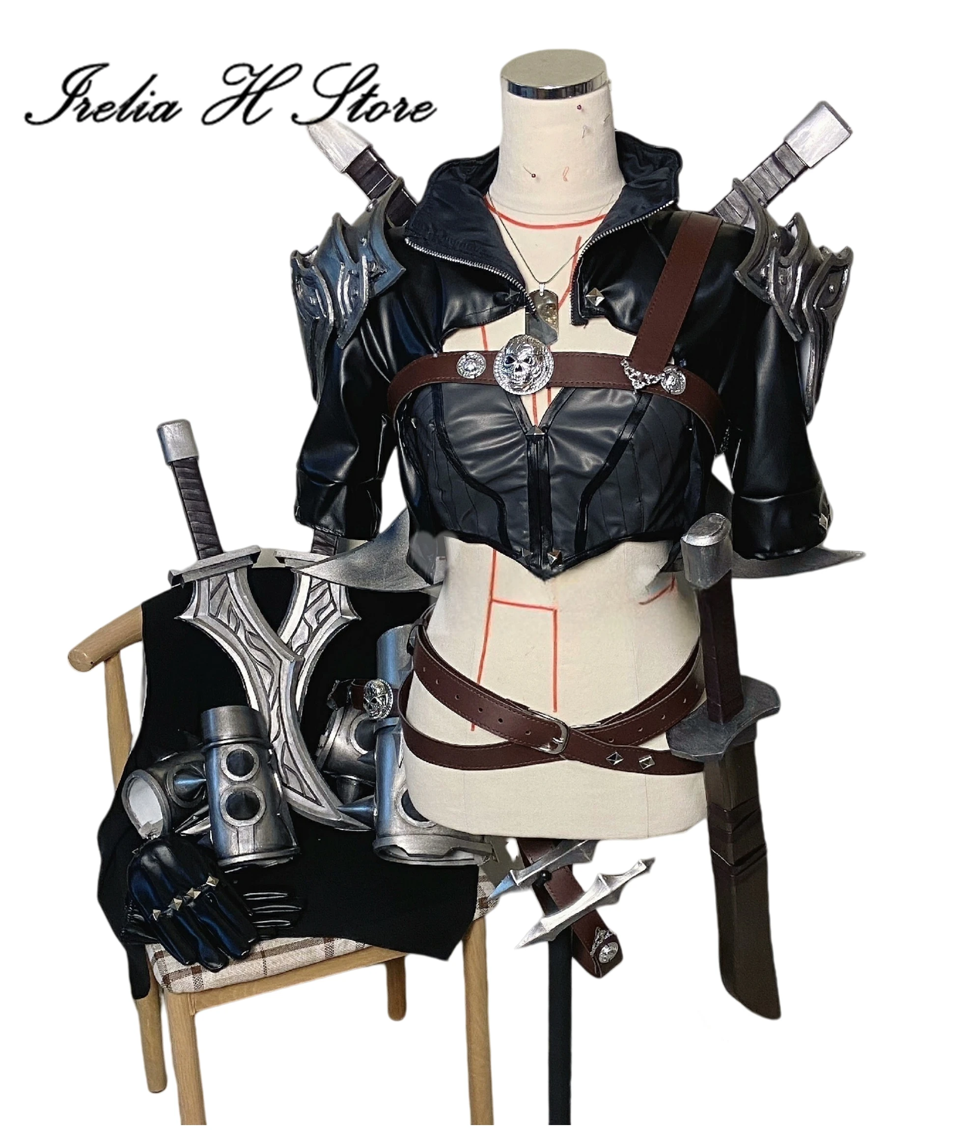 

Irelia H Katarina из LOL Katarina, костюм для косплея, женский полный комплект, вечерние платья для игр на Хэллоуин, классическая кожа Sinister Blade