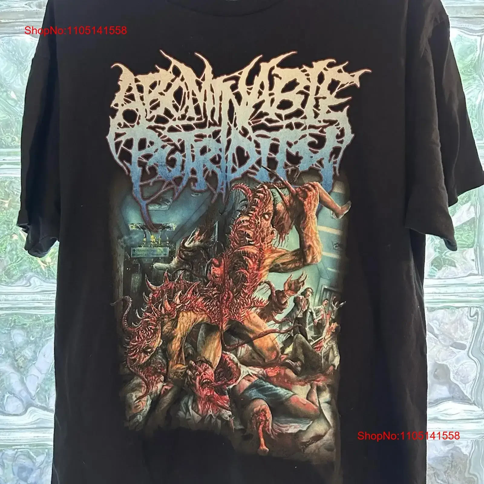 Abominable Putridity T shirt Sz L Death Metal Slam Cephalotripsy Epicardiectomy vintage Washed Comfortable streetwear