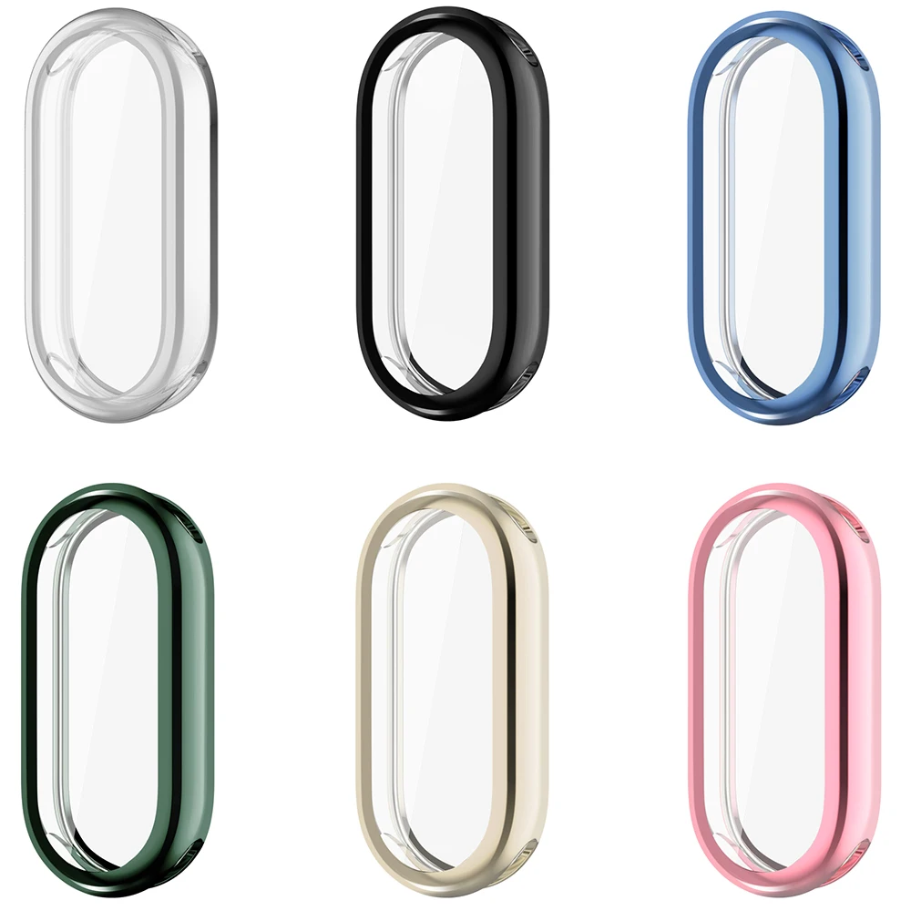 Étui de protection pour montre Xiaomi MI Band 8, housse de protection d'écran pour Xiaomi Band8, coque entièrement douce et légère, accessoires