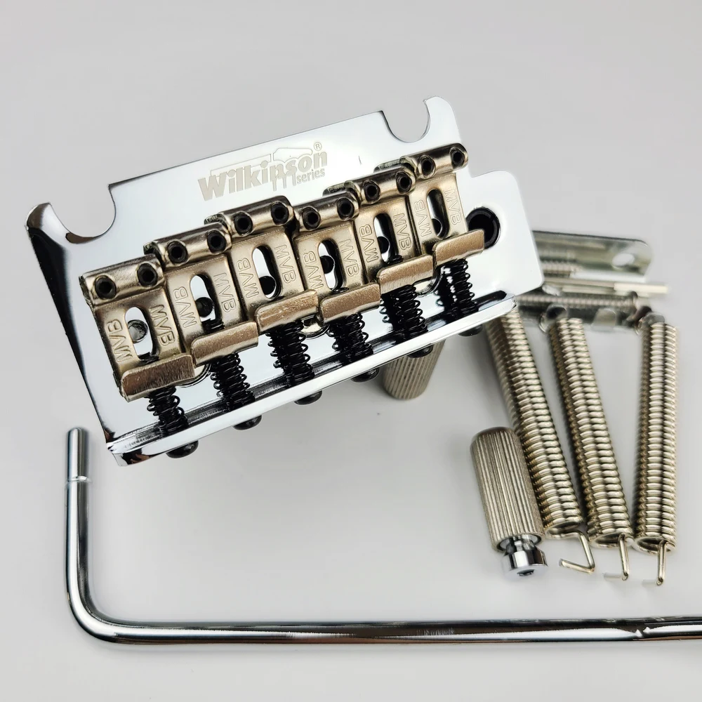 Wilkinson 2 post point Chrome Silver Double swing Electric Guitar Tremolo System Bridge for ST and suhr guitar WOV05