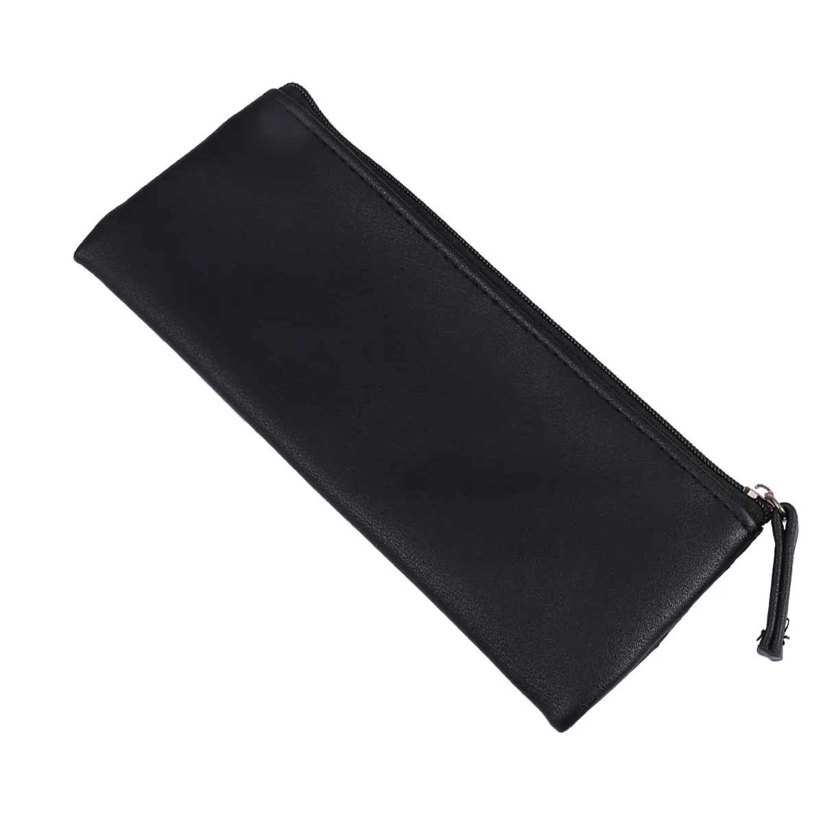 PU Pencil Bag Set Minimalist Design Smooth Zipper for Students Stationery Storage Makeup Cosmetics Toiletries Coins
