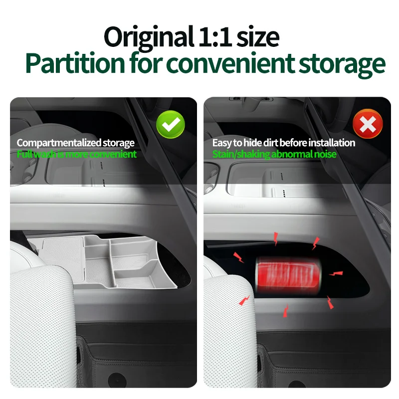 Silicone car central control storage box,suitable for Ideal I6 central control lower storage box,interior protection accessories view 4