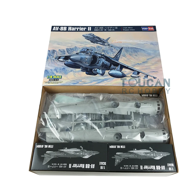 Stock en EE. UU. 1/18 Hobby Boss 81804 AV-8B Harrier II Fighter Warcraft modelo avión militar TH05543