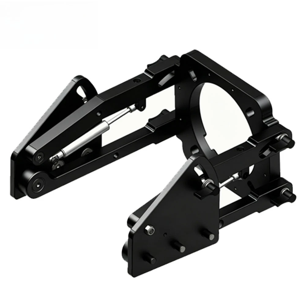 racing wheel frame CNC machined, suitable for 4040 4080 frame cockpit, air pressure strut, shock proof, fast locking design