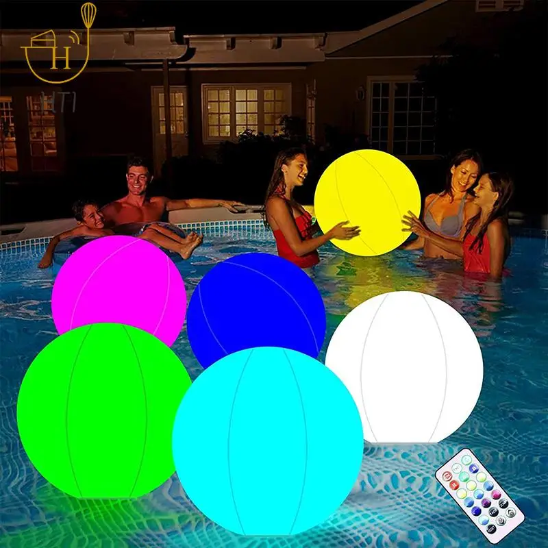 LED Balloon Large Inflatable Blow Up Beach Large Waterproof For Water Pool Party Outdoor Balloons Garden Luminous Toy LED Balls