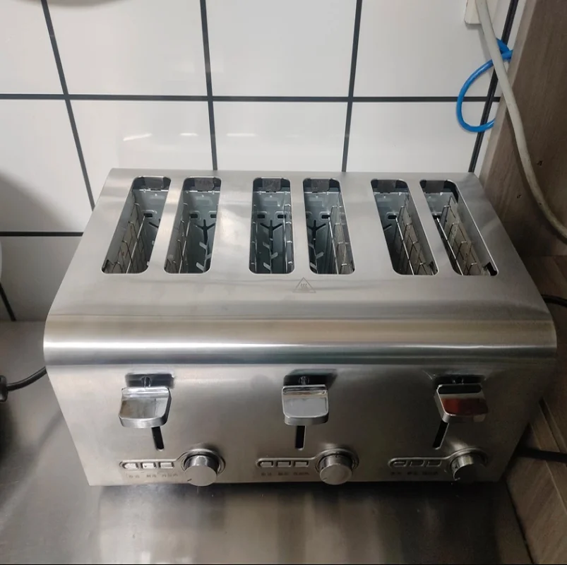 220V Commercial Automatic 4 Slice Toaster Bread Maker for Home Use Sandwich Maker Toast Machine DB