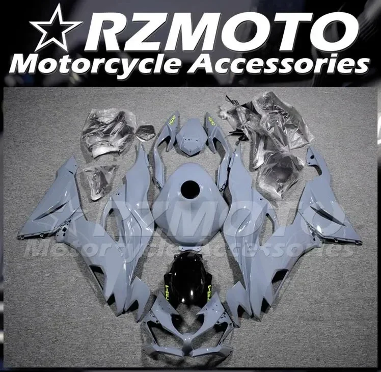 

4Gifts New ABS Fairings Kit Fit For Kawasaki ZX-6R ZX6R 2019 2020 2021 2022 2023 636 19 20 21 22 23 Bodywork Set Gray + Tank