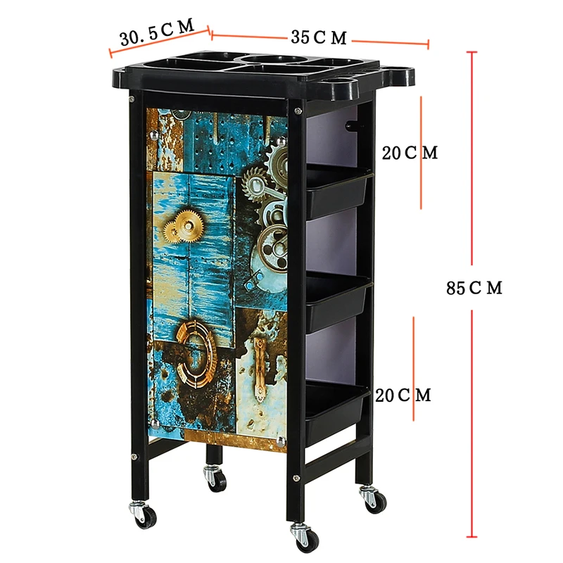일본 스타일 네일 살롱 트롤리 이발소, 보관 가능한 독창성 트롤리, 다기능 모던 가구, Skjuta en Vagn HBSC