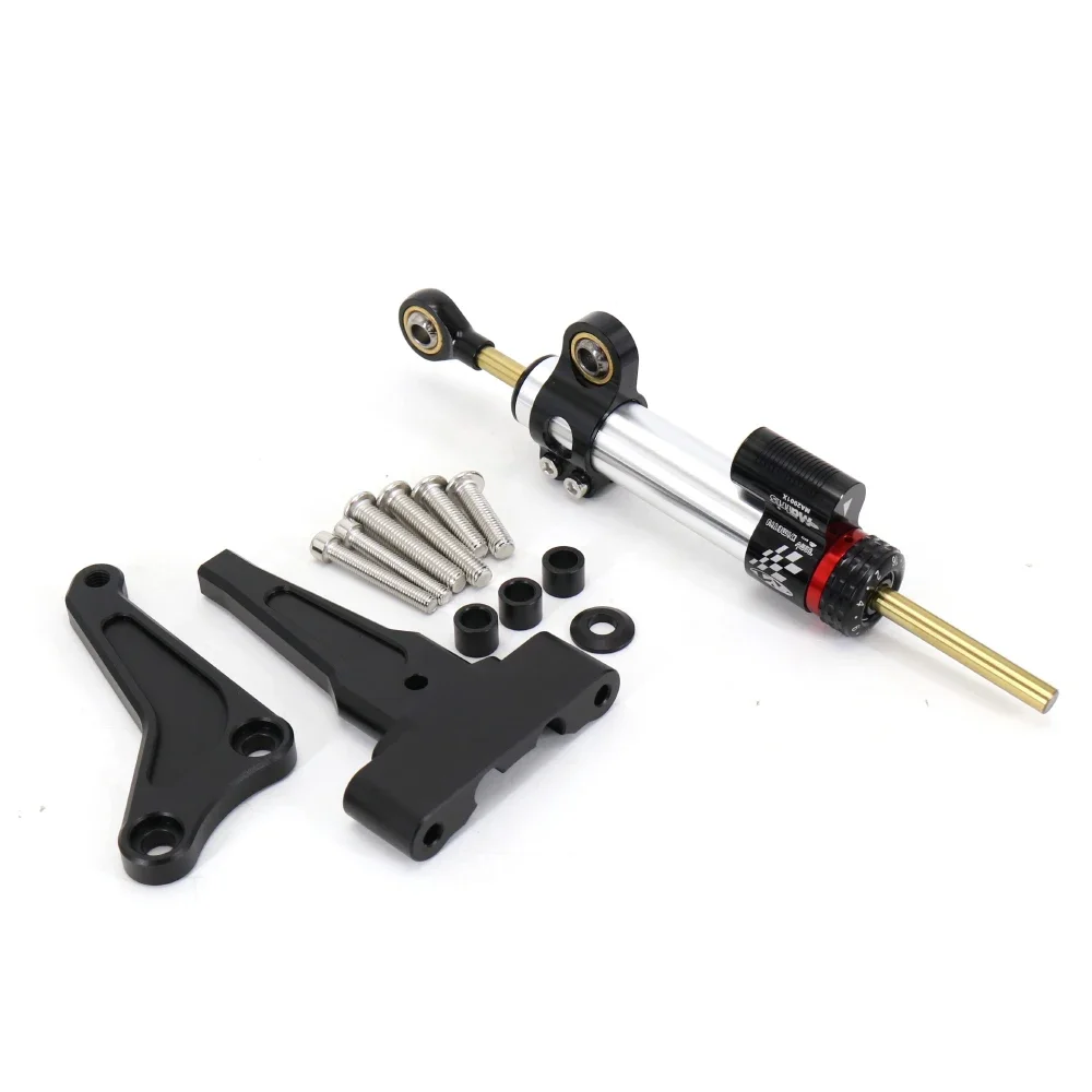 Motorcycle Steering Damper Bracket Stabilizer For Street Triple 765R 765RS 1200RS Stabilize Safety Control