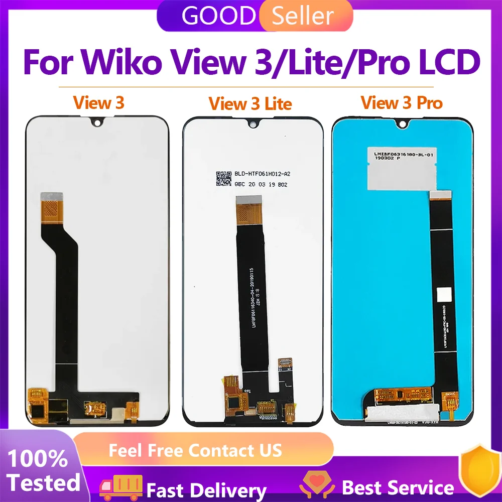 

For Wiko View 3 P311 Wiko View 3 Lite W-V800 For Wiko View 3 Pro LCD Display Touch Screen Digitizer Mobile Phone LCD Display LCD