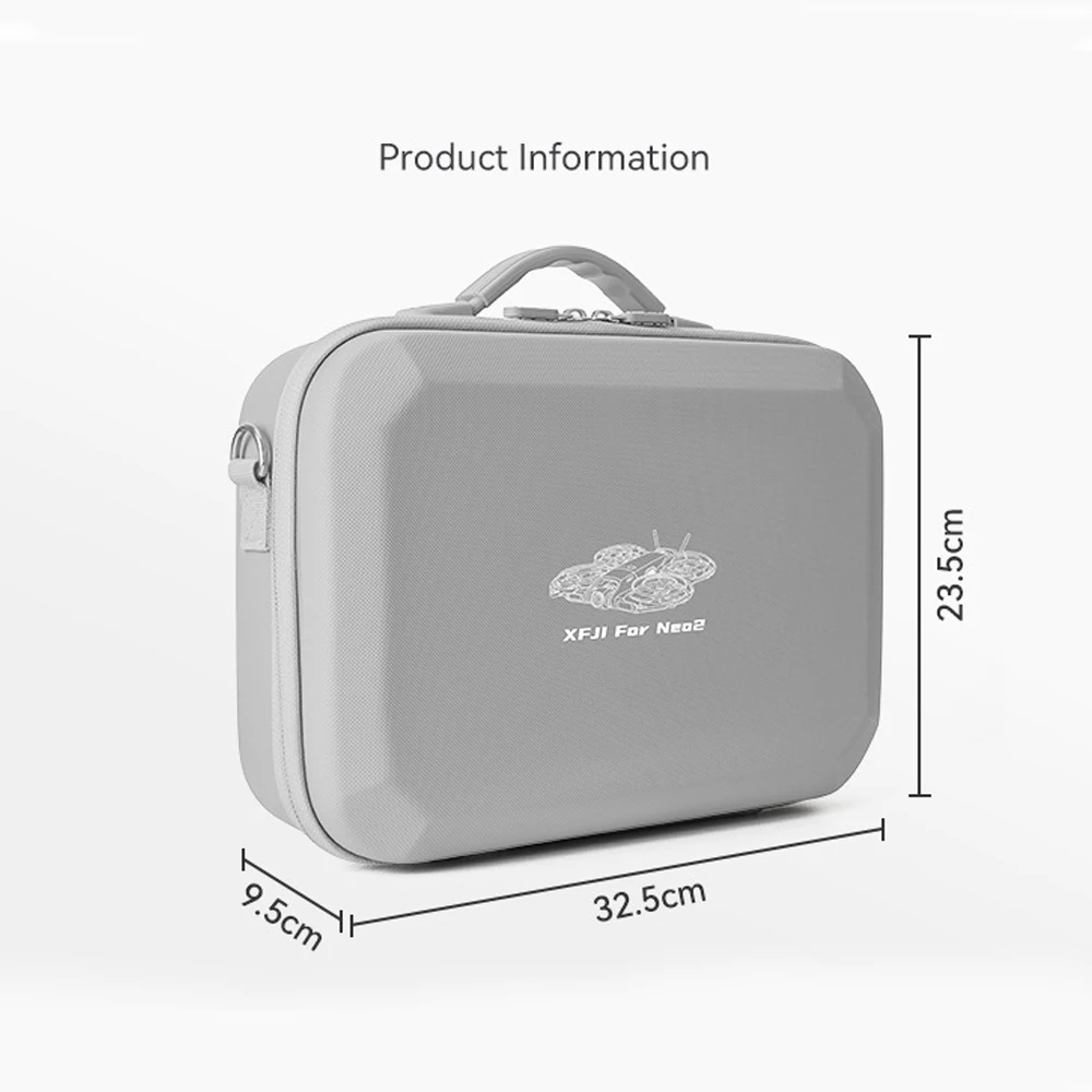 

Hard EVA Carrying Case for DJI Neo 2 Fly More Combo, Portable Storage Bag Fits RC-N3 Remote Controller, 4 Batteries