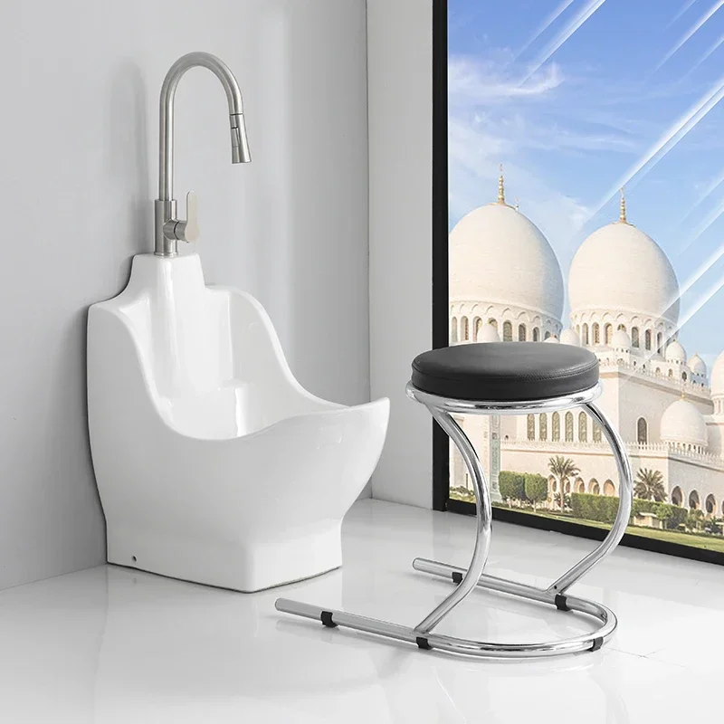 worship supplies multi-functional one-in-one basin hand-washing face-washing feet ceramic basin small wash basin