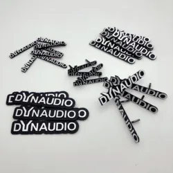 4pcs 10pcs 20pcs DYNAUDIO High-Quality Hi-Fi Speaker Audio Speakers 3D Aluminum Badge Emblem Stereo Stickers Styling Accessories
