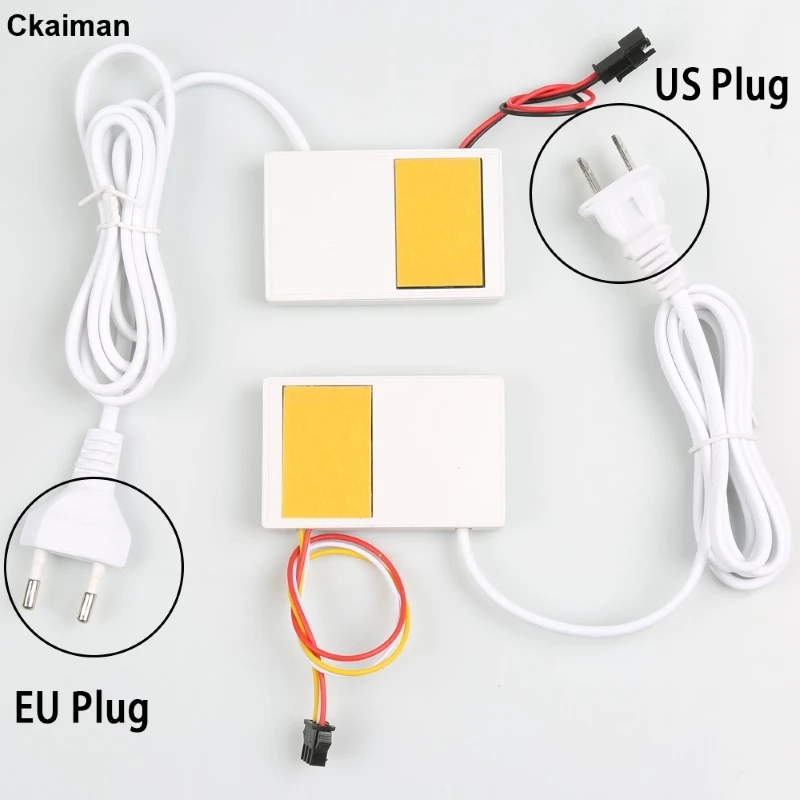 110V 220V All-in-One 12V 1A 12W Single Button Mirror Touch Sensor Switch, Bathroom Mirror LED Light Touch Switch