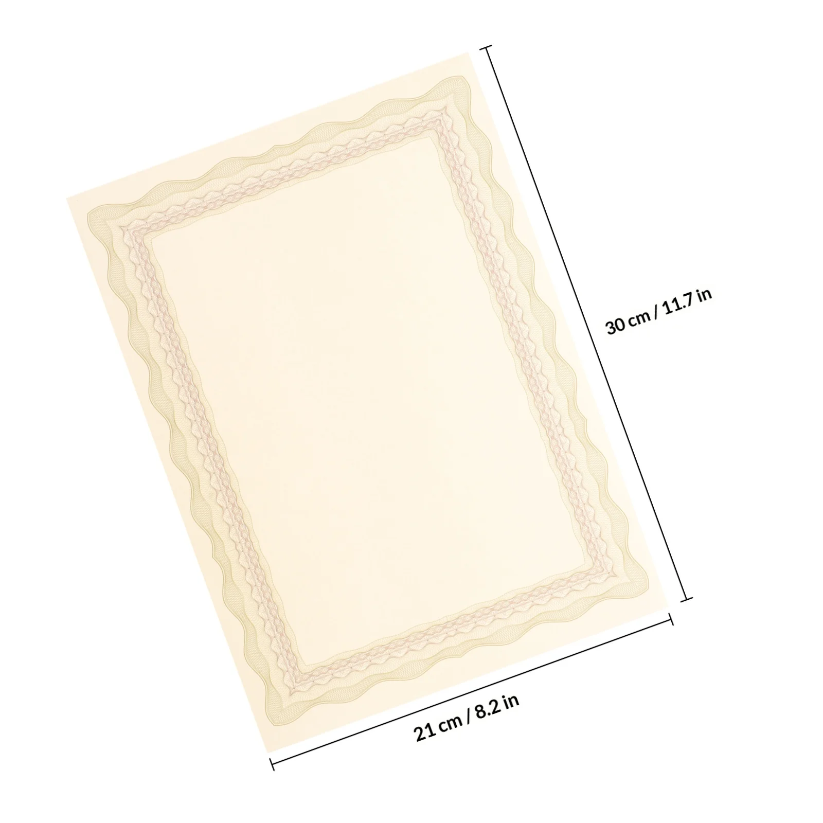 10개입 졸업장 증서 용지 빈 인쇄 가능 작성 가능 A4 용지 학업 수업 시상장 명예 증서 내지