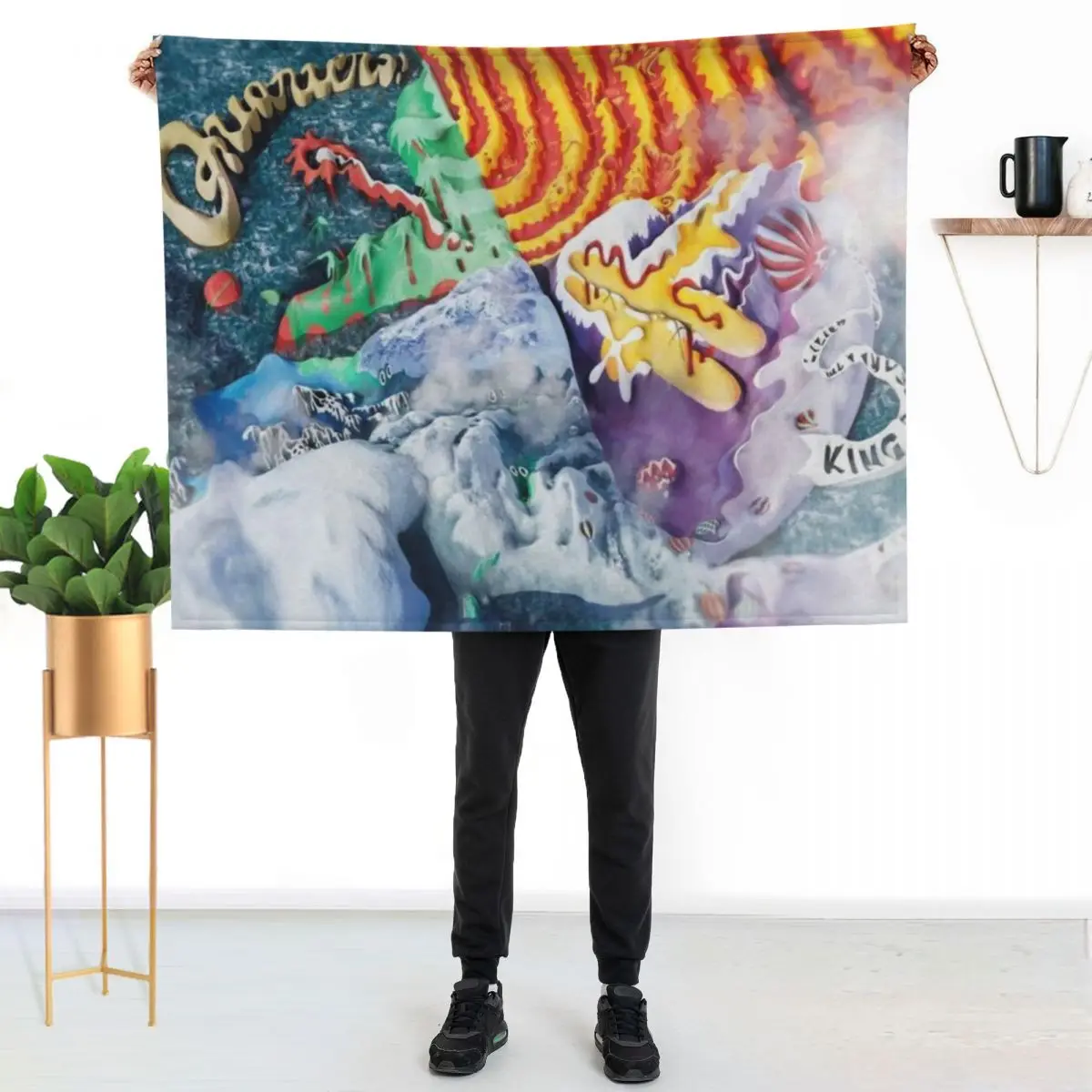 Quarters! - King Gizzard And The Lizard Wizard Throw Blanket wednesday Cute Plaid Single anime Hairy Blankets