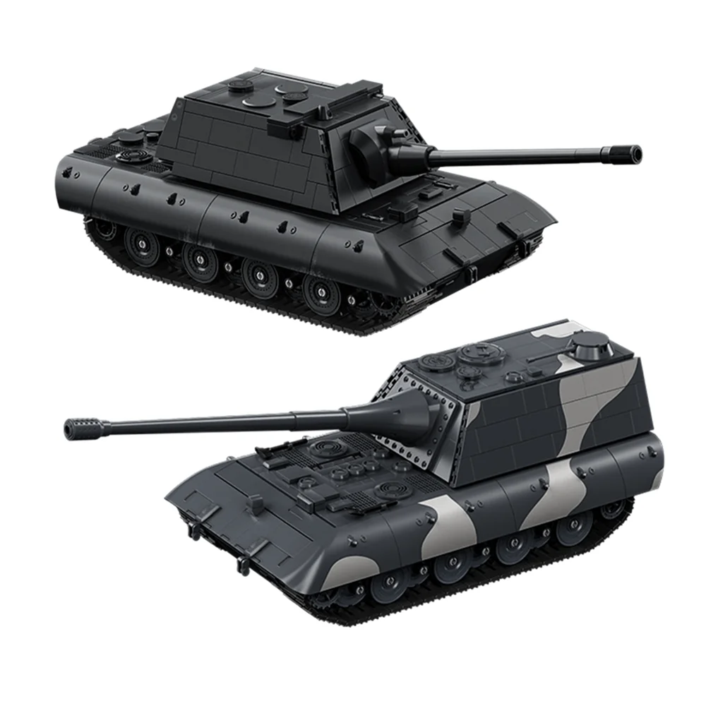 

Military Army Soldiers World War 2 E-100 Heavy Tank Model Assembly Building Blocks Bricks Toys For Children Gift ﻿