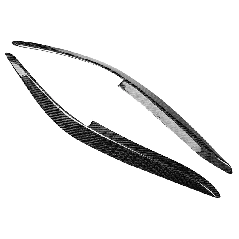 Carbon Fiber Headlight Eyebrows Eyelids Trim Sticker For Honda Accord 98-02