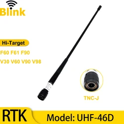 GNSS Radio Antenna UHF-46D 462MHz TNC-J Base Station Survey Whip Antenna for Hi-TARGET F60 F61 F90 V30 V60 V90/98 RTK GPS System