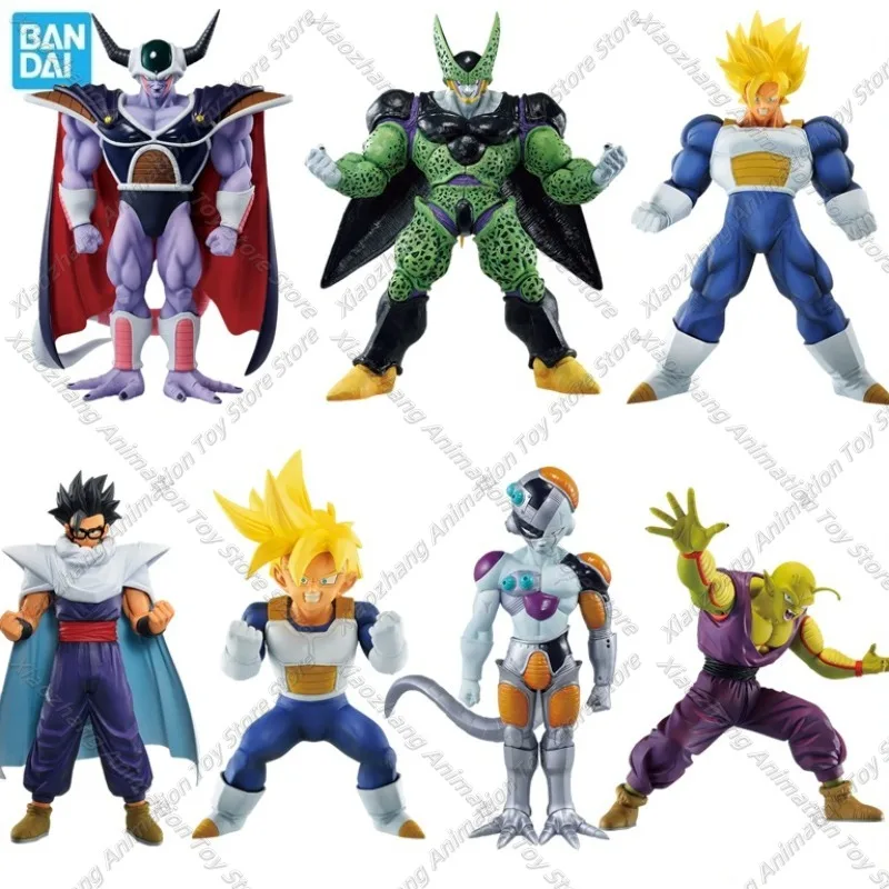 In Stock Bandai Original Anime Dragon Ball Z Ichiban KUJI Son Goku Gohan Frieza King Cold Cell Piccolo PVC Action Figures Model