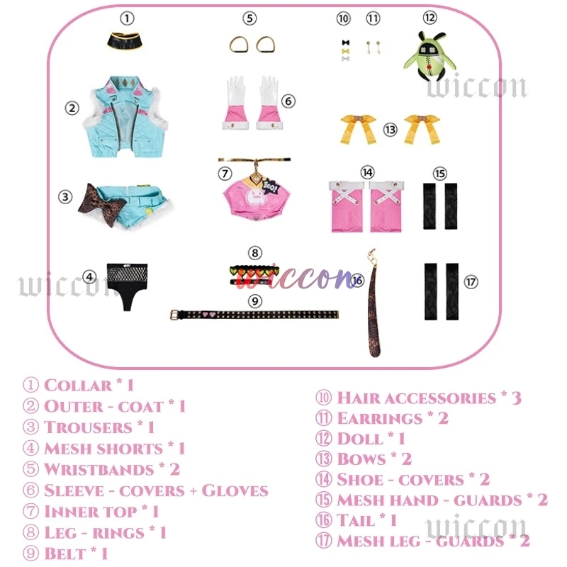 Zenless Zone Zero Nicole Demara Costume Cosplay Parrucca Cunning Cutie Nuova Pelle Uniforme Bambola Cunning Hares Halloween Party Donna Prop