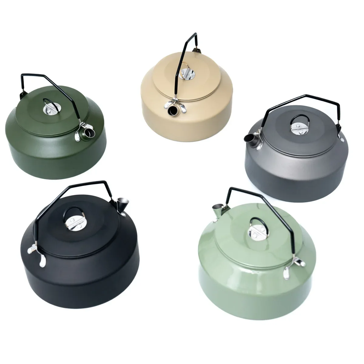 1.35/1.6L Large-capacity Kettle/Teapot,Single-layer Aluminum Alloy,Eco-friendly Baking Varnish,Outdoor Camping Travel Cookware