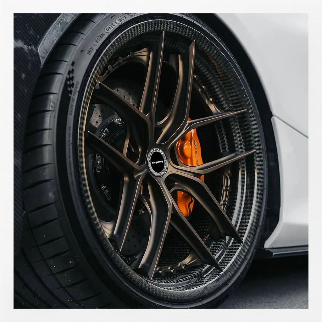 

2-Piece Forged Full Carbon Fiber Wheel With Brush Finish 5x112 5x114.3 5x120 HX-101 Wheels Rims 16-24 Inch For Porsche Gts Bmw