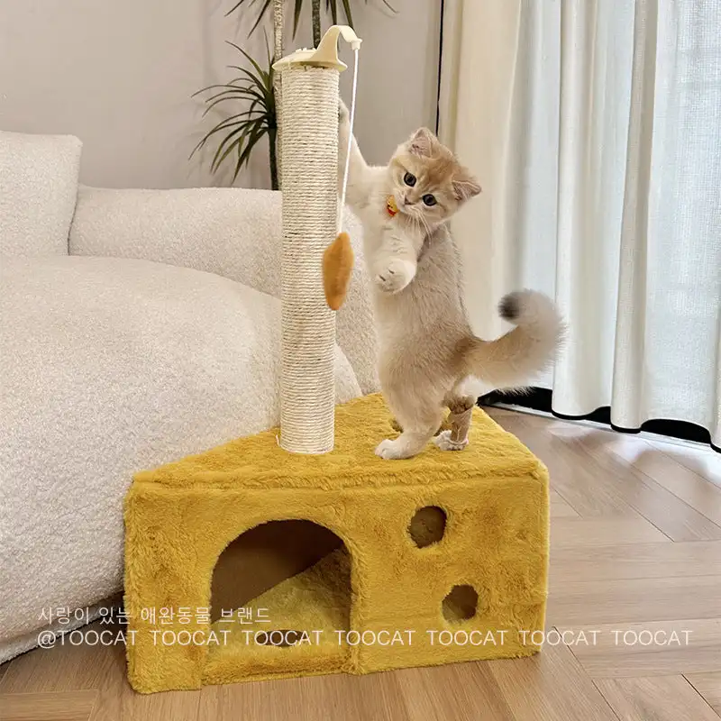 

Toocatoot integrated cheese cat climbing frame cat drilling hole scratch-resistant cat scratching column