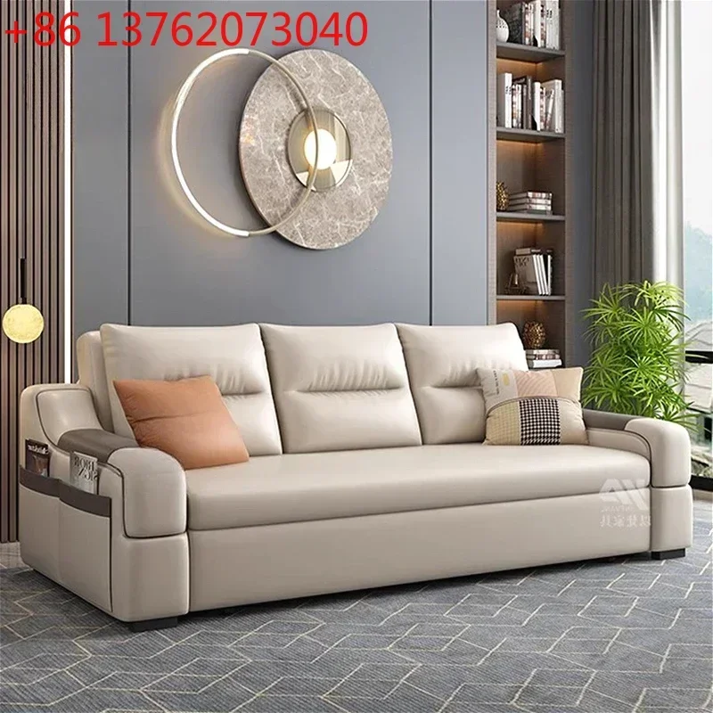 Italian Smart Living Room Sofa Modern Cream Style Patio Retractable Reclining Sofas Bed Modular Home Furniture