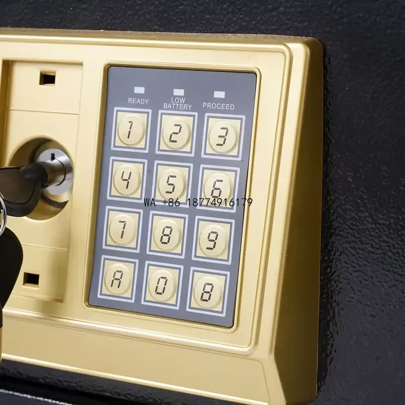 wmwmnu Hongtai Sec-B 40 Home Office Hotel Steel Code and Key Lock Fireproof Safe Sample Customized ODM SafeODM OEM