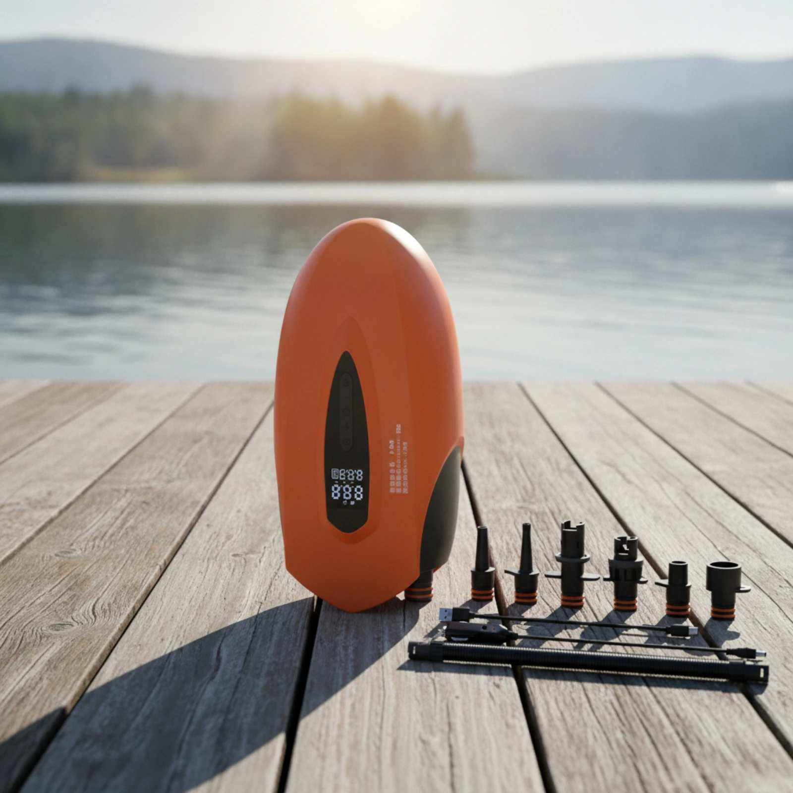 Paddle Board Pump High Pressure Sup Pump Cordless Inflator Portable Dual Stage for Paddlers, Water Sports, Camping