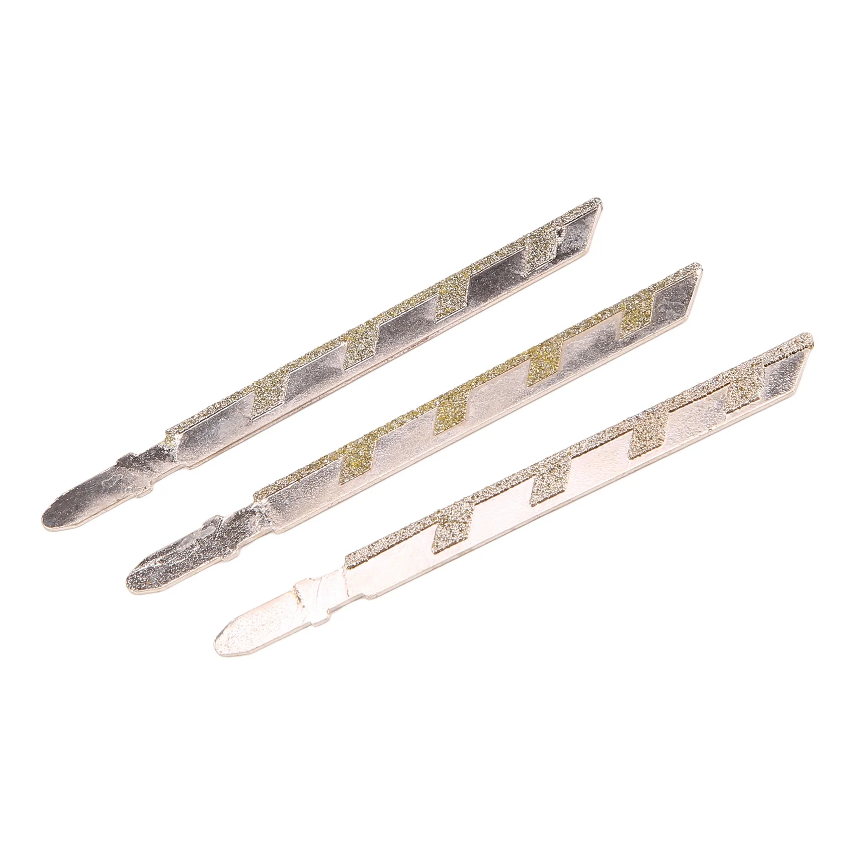 AC88-5Pcs 101Mm 4 Inch T Shank Jigsaw Blades Diamond Coated Jig Saw Blade Set Masonry Granite Tile Cutting Power Tools Accessori