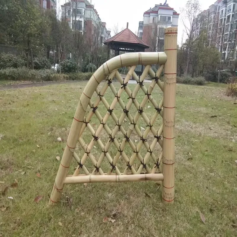 Telescopic Bamboo Rattan Privacy Fence Outdoor Garden Courtyard Vegetable Fencing Wall Railing Climbing Rose Trellis